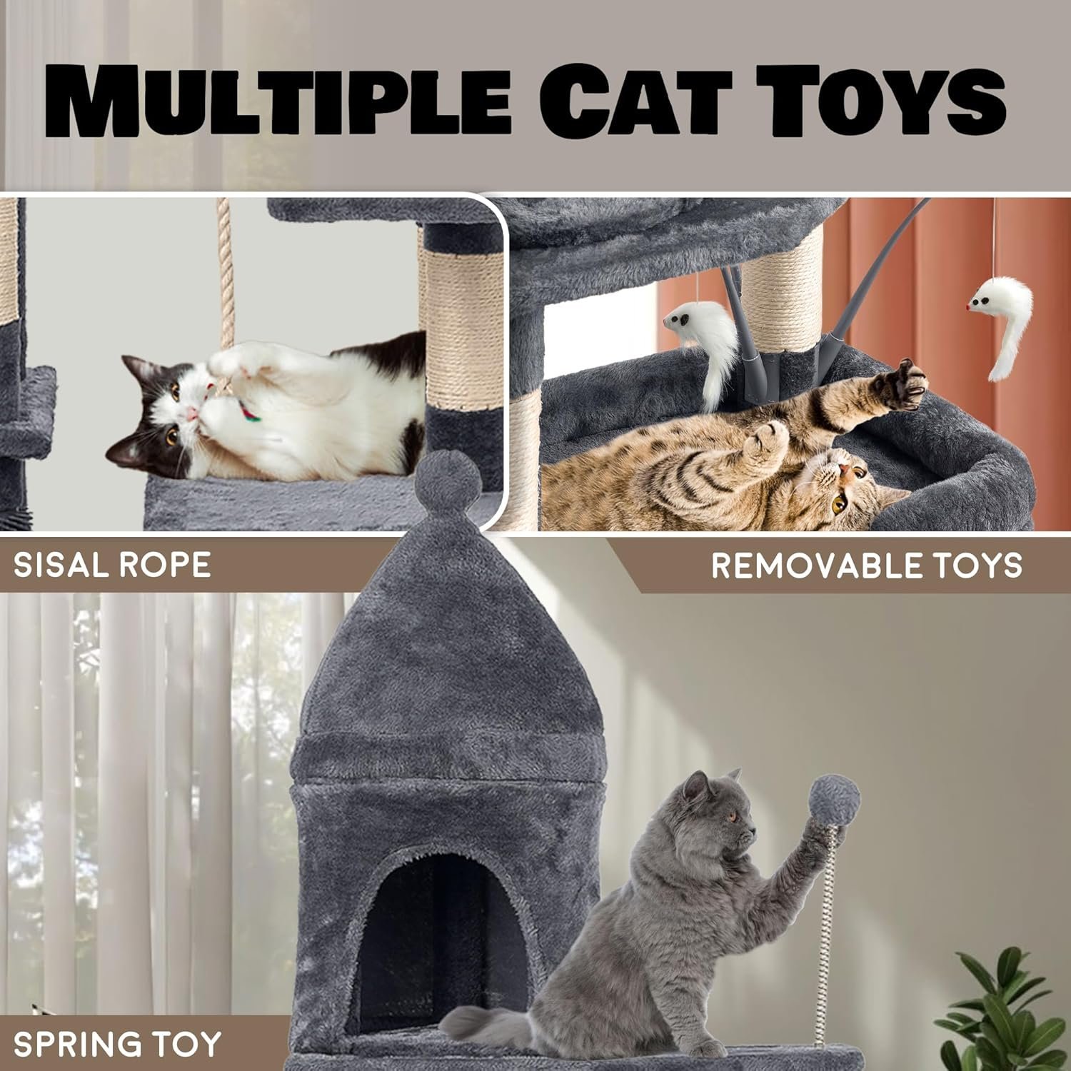 Large Cat Tree Tower - Image 2